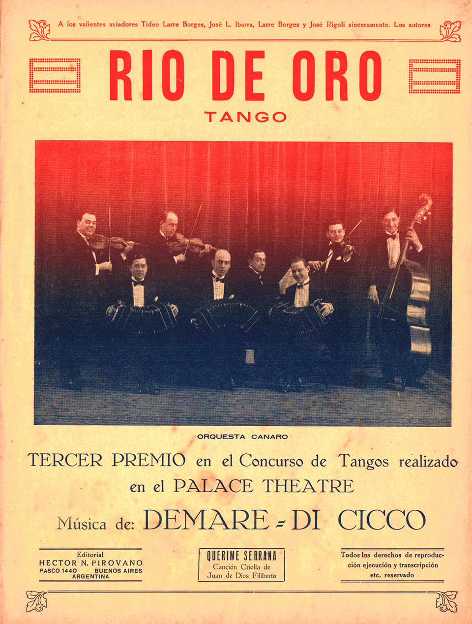 Río de oro. Tango (1927)