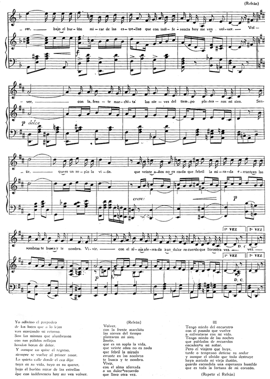 VOLVER CARLOS GARDEL LETRAS volver carlos gardel letras: